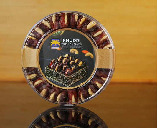 khudri-dates-stuffed-with-cashew Khudri Dates Stuffed With Cashew | Premium Saudi Arabian Dates - 450 GM