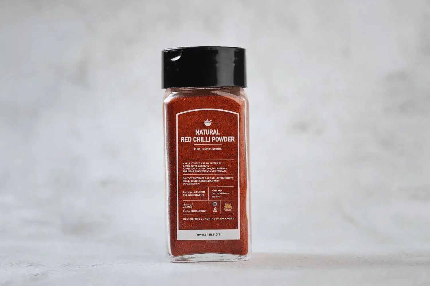 Natural Red Chilli Powder – 60g Bottle | Pure & Spicy