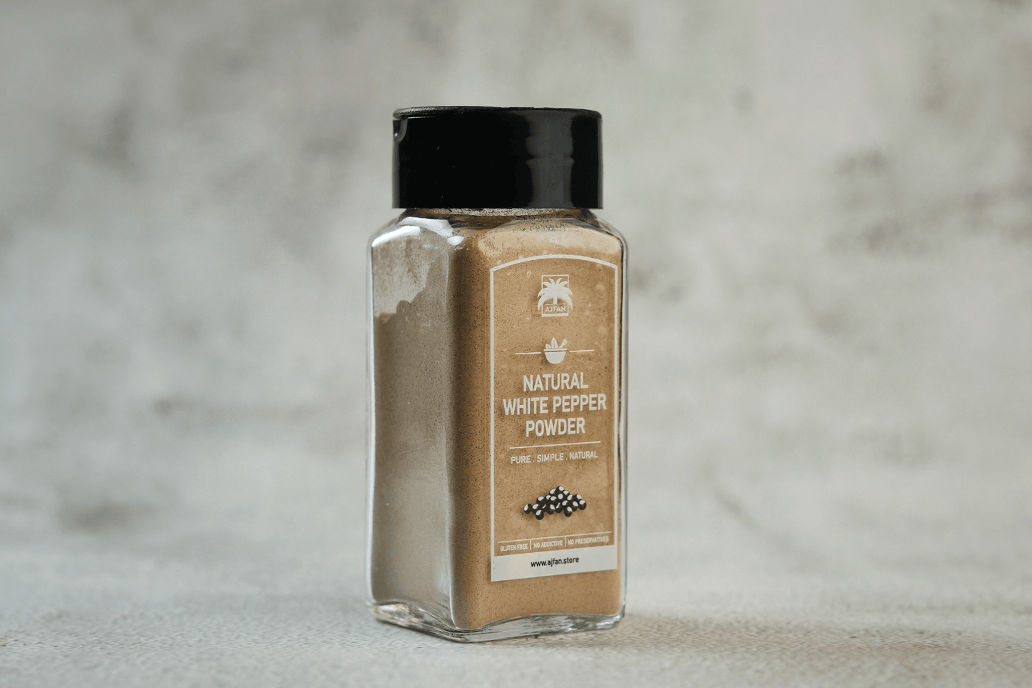 Natural White Pepper Powder - Ajfan Store