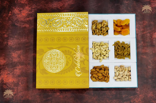 Almond, Kishmish, Fig, Walnut, Apricot, Cashew - 50gm (Each) | Total 300gm