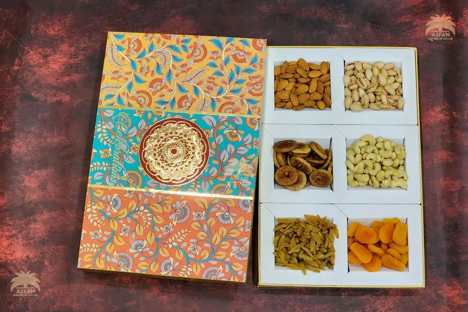 Almond, Pista, Fig, Kishmish, Apricot, Cashew - 100gm (Each) | Total 600gm - Ajfan Store