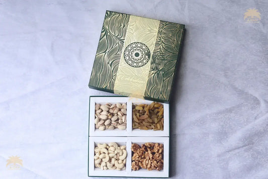 Ajfan Festive Crown Collection – Diwali Dry Fruit Gift Hamper (400g Total)