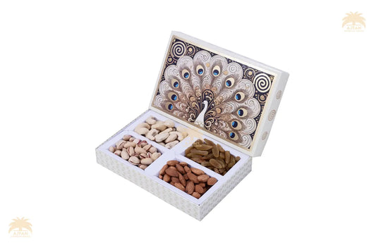 Ajfan Ivory Peacock Elegance Gift Box - (4 x 50g | Total 200g)
