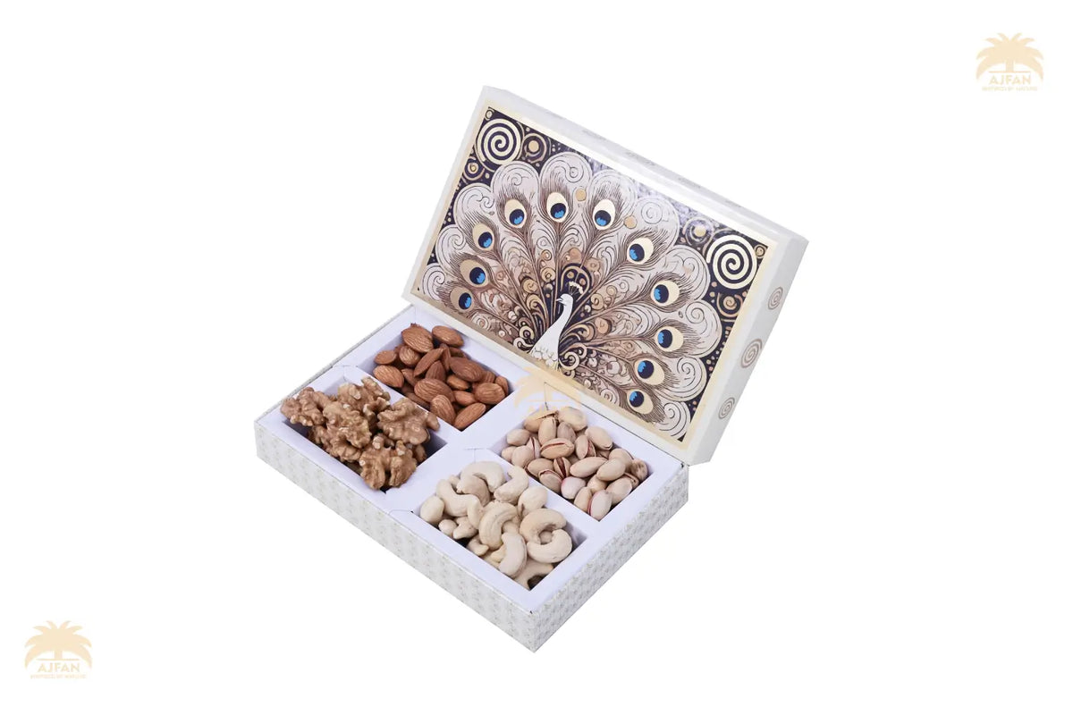 Ajfan Ivory Peacock Elegance Gift Box - (4 x 50g | Total 200g)