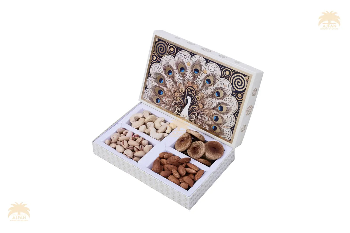 Ajfan Ivory Peacock Elegance Gift Box - (4 x 50g | Total 200g)