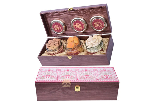 Ajfan Traditional Golden Lotus Gift Box - (3 x 100g | Total 300g)