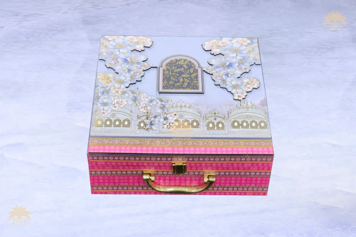 Ajfan Elegant Floral Dry Fruit Gift Box – (4 x 100g | Total 400g)