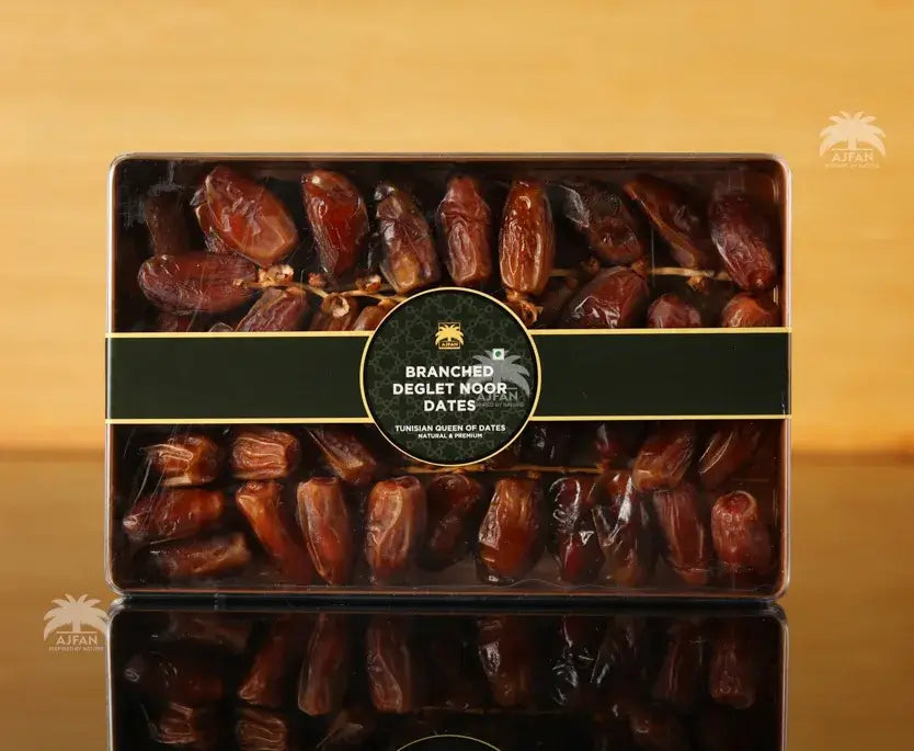 Branched Deglet Noor Dates – Queen of Tunisian Dates | 500g Premium Box