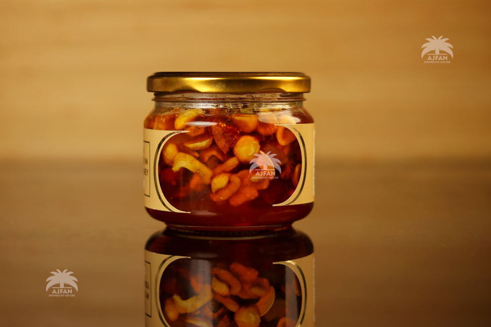 Dry Fruits And Nuts Soaked In Saffron Honey