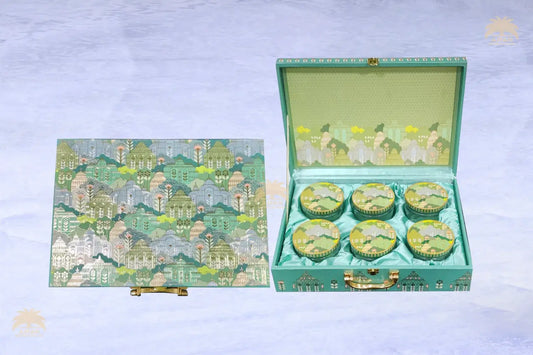 Ajfan Green Heritage Palace Gift Box – (6 x 100g | Total 600g)