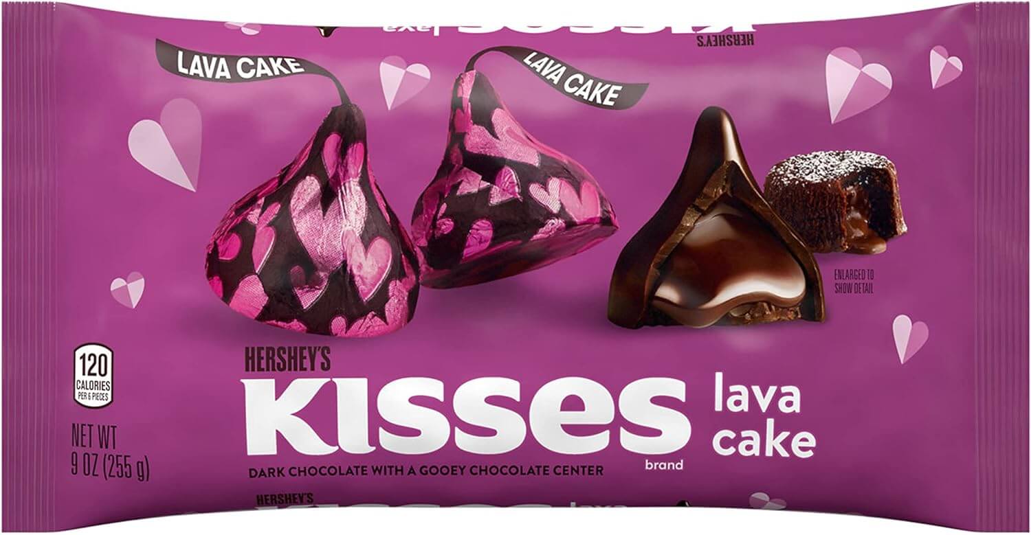 Hershey's Kisses Lava Cake - Dark Chocolate With A Gooey Chocolate Center - 255G