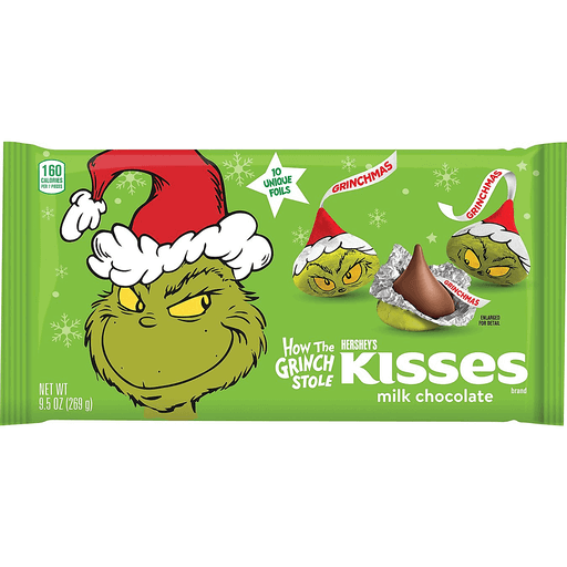 Hershey's Kisses Milk Chocolates with Grinch - 269G
