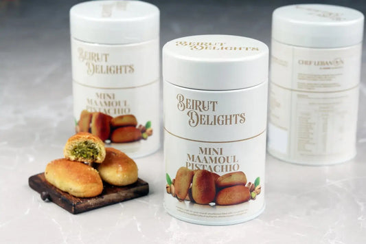 Mini Maamoul Pistachio – Authentic Middle Eastern Pistachio Shortbread