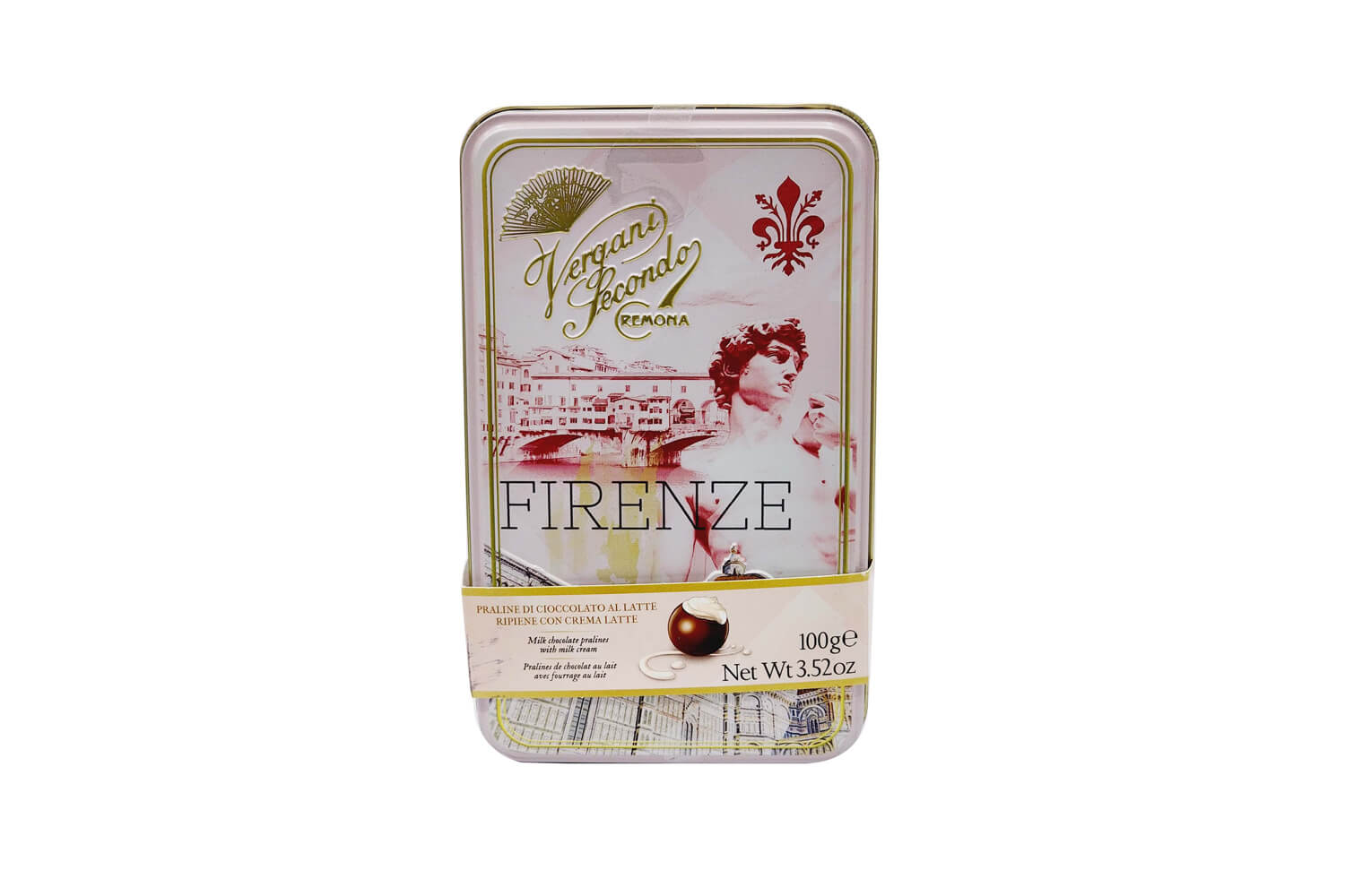 Milk Chocolate Cream Pralines in Firenze Gift Tin