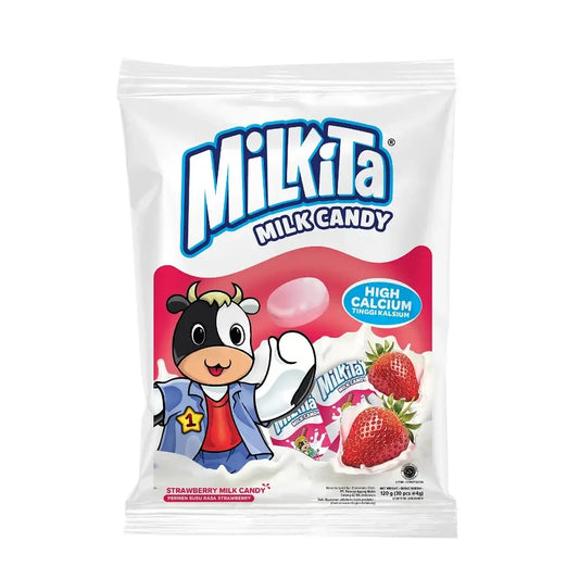 Milkita Strawberry Milk Candy – 75g | Fruity & Creamy Chews