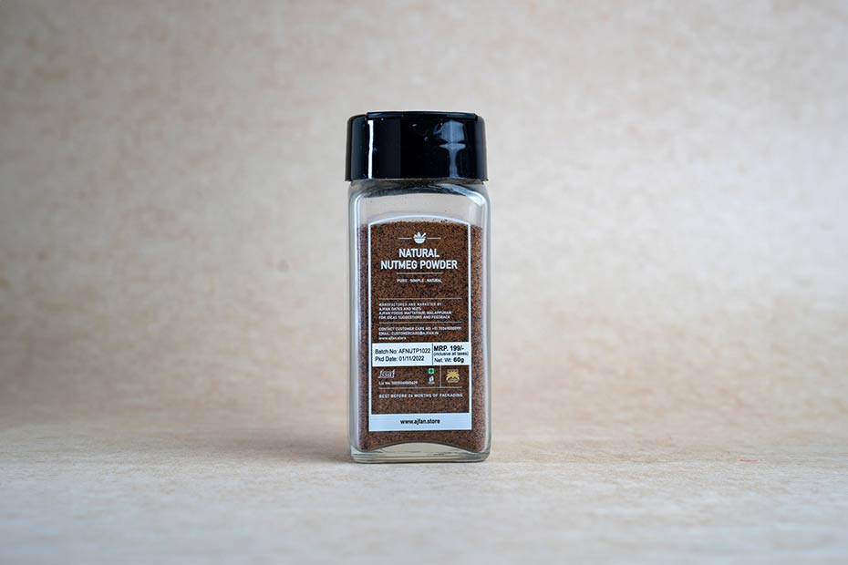 Natural Nutmeg Powder - 60Grams