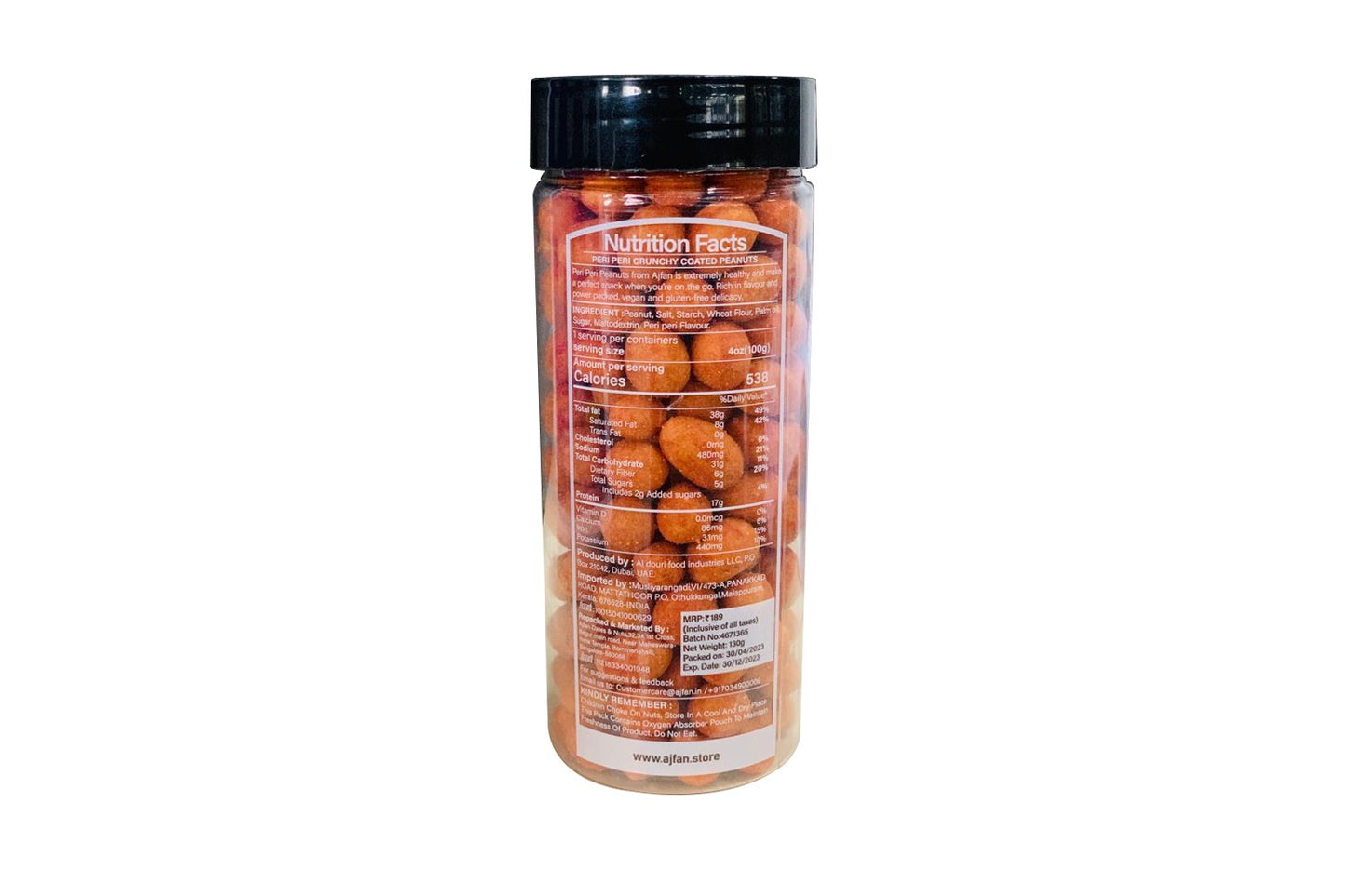 Peri Peri Crunchy Coated Peanuts - 130 Grams