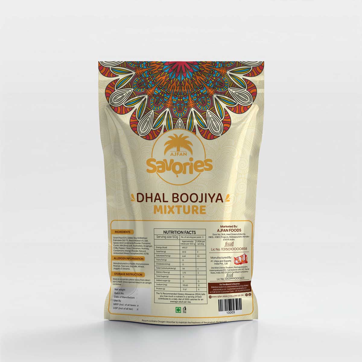 Dhal Bhoojiya