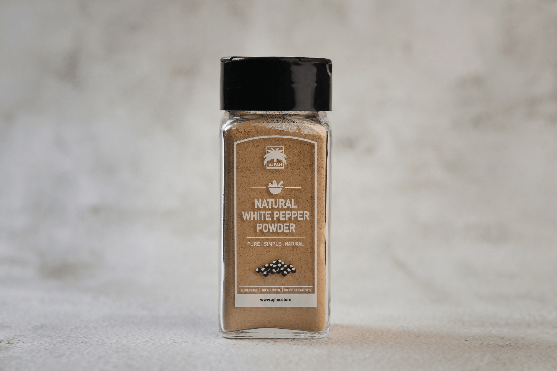Natural White Pepper Powder - Ajfan Store